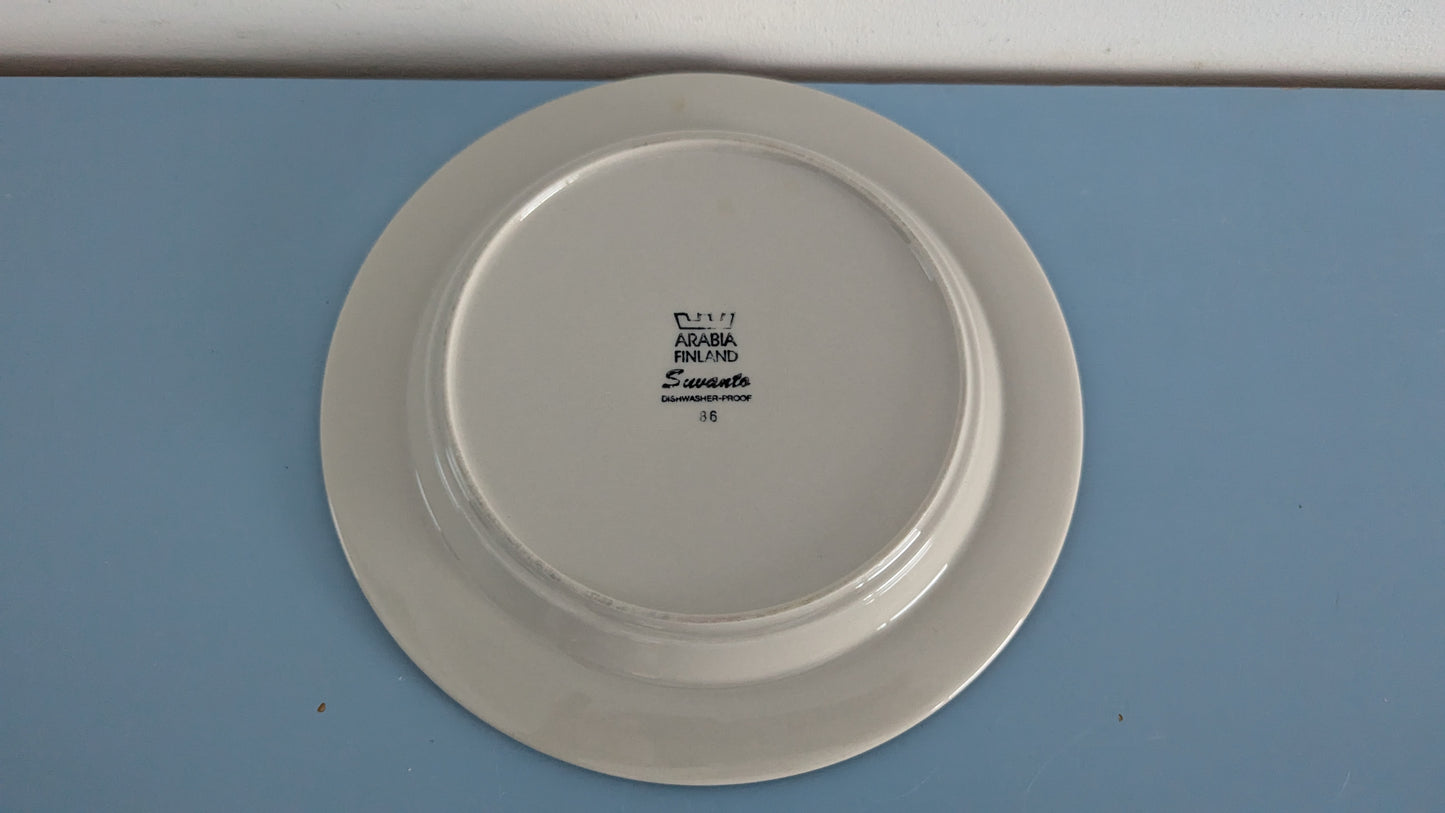 Arabia Suvanto Salaattilautanen (4kpl, 1985-1988, Raija Uosikkinen)