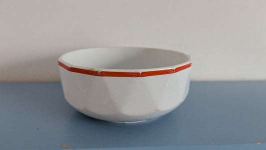 Arabia M-Mallin Punaraita Tarjoilukulho (1936-1941, Gustaf Stark)