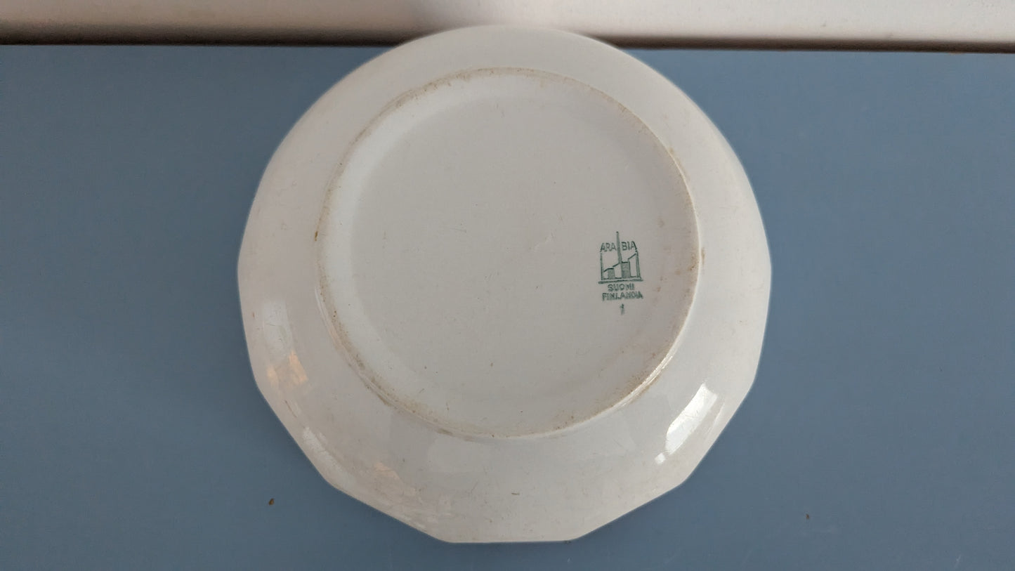 Arabia M-Mallin Punaraita Tarjoilukulho (1936-1941, Gustaf Stark)