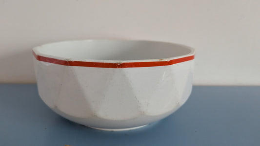 Arabia M-Mallin Punaraita Tarjoilukulho (1936-1941, Gustaf Stark)