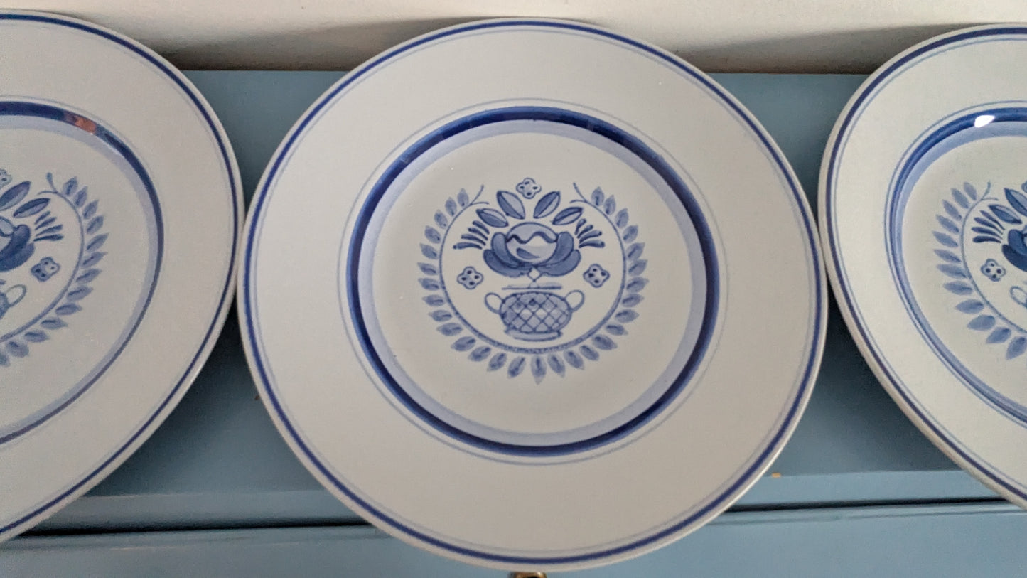 Arabia Blue Rose Ruokalautanen (3kpl, 1949-1971, Svea Granlund)