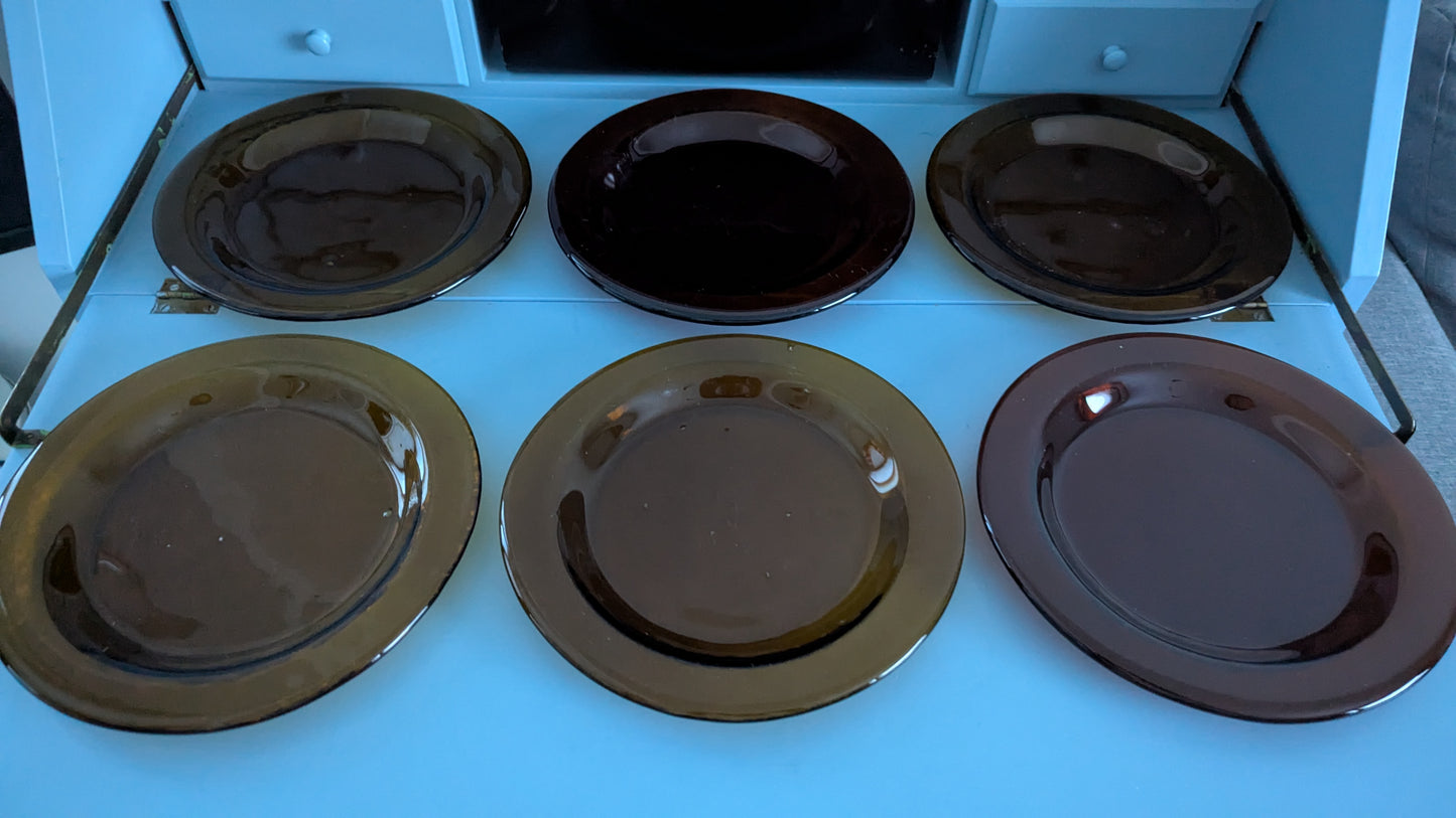 Humppila Talonpoika Ruokalautanen (6kpl, 1972-1987, Ruskea)