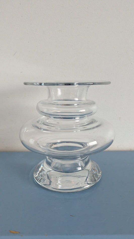 Riihimäen Lasi Tornado Maljakko (1970-1976, Signeerattu, Tamara Aladin)