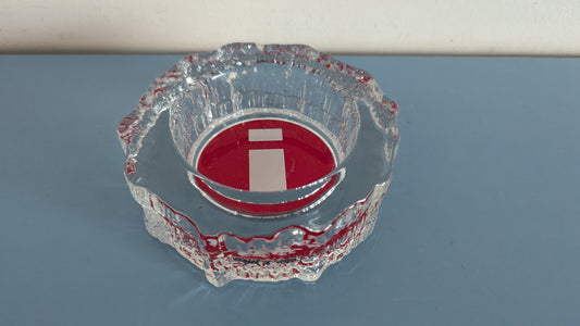 Iittala Aslak Tuhkakuppi Isolla Iittalan Logolla (1970-1988, Tapio Wirkkala)
