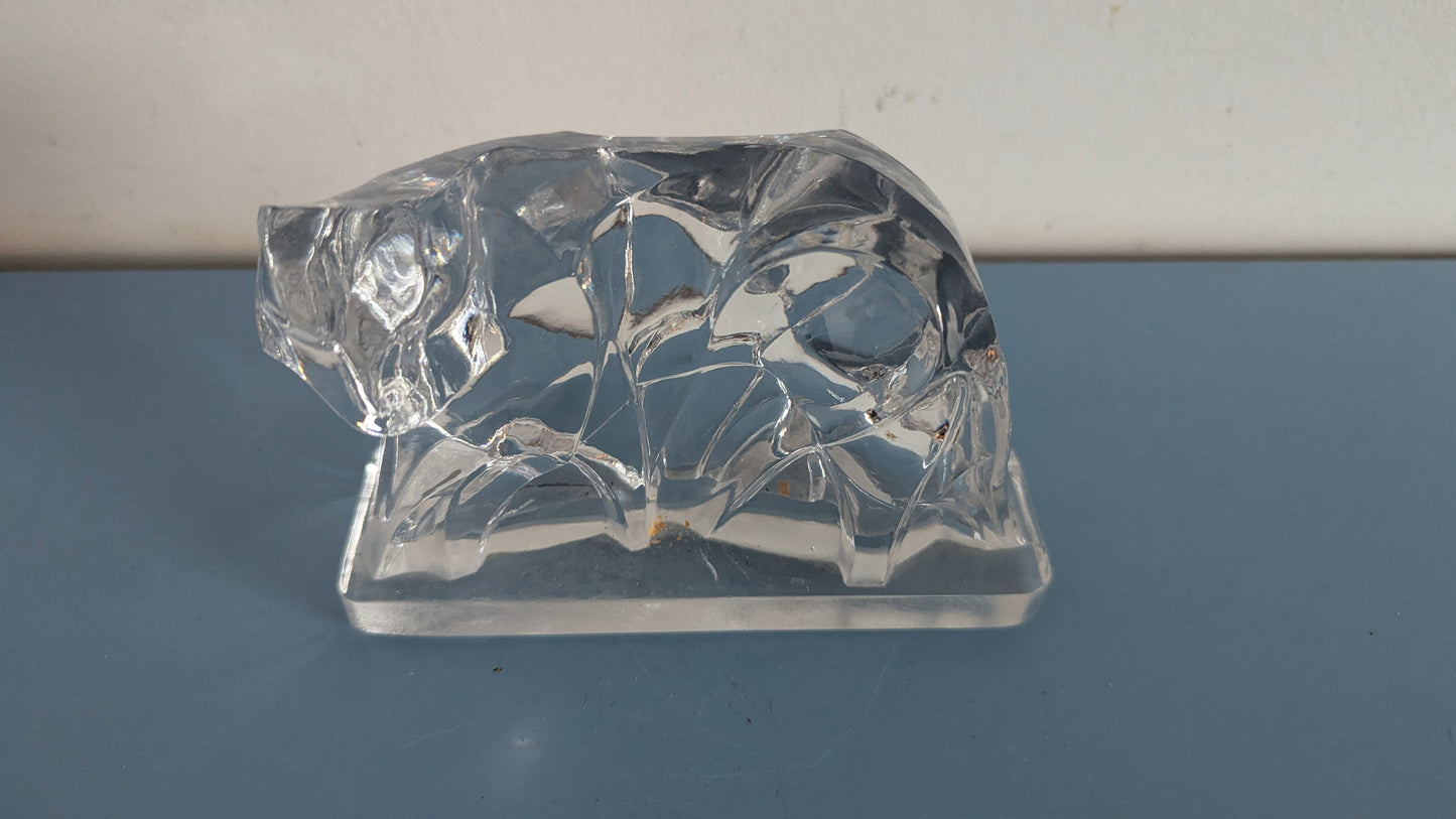 Baccarat - Kubistinen Tiikeri Figuuri (1925, Georges Chevalier)