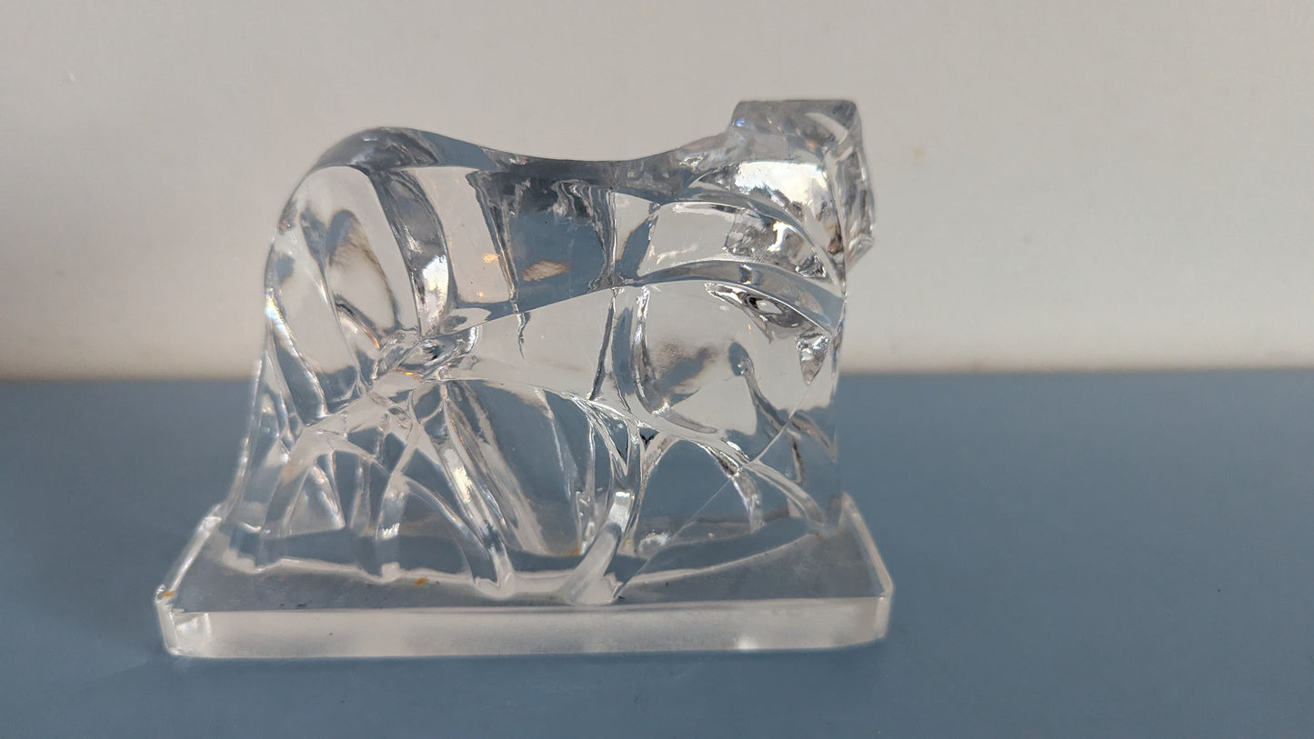 Baccarat - Kubistinen Tiikeri Figuuri (1925, Georges Chevalier)