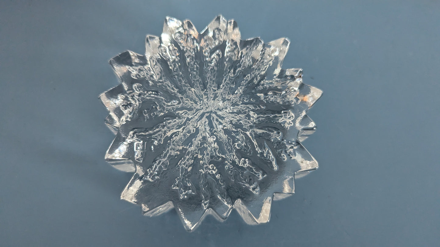 Hadeland - Nautilus Kristallinen Kynttilänjalka (1970-luku, Willy Johansson)