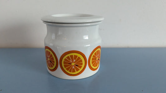 Arabia Pomona Appelsiini Hillopurkki (1965-1975, Raija Uosikkinen)