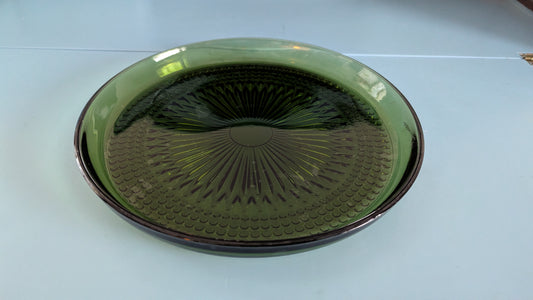 Riihimäen Lasi Barokki Tarjoilulautanen (1967-1969, Erkkitapio Siiroinen)