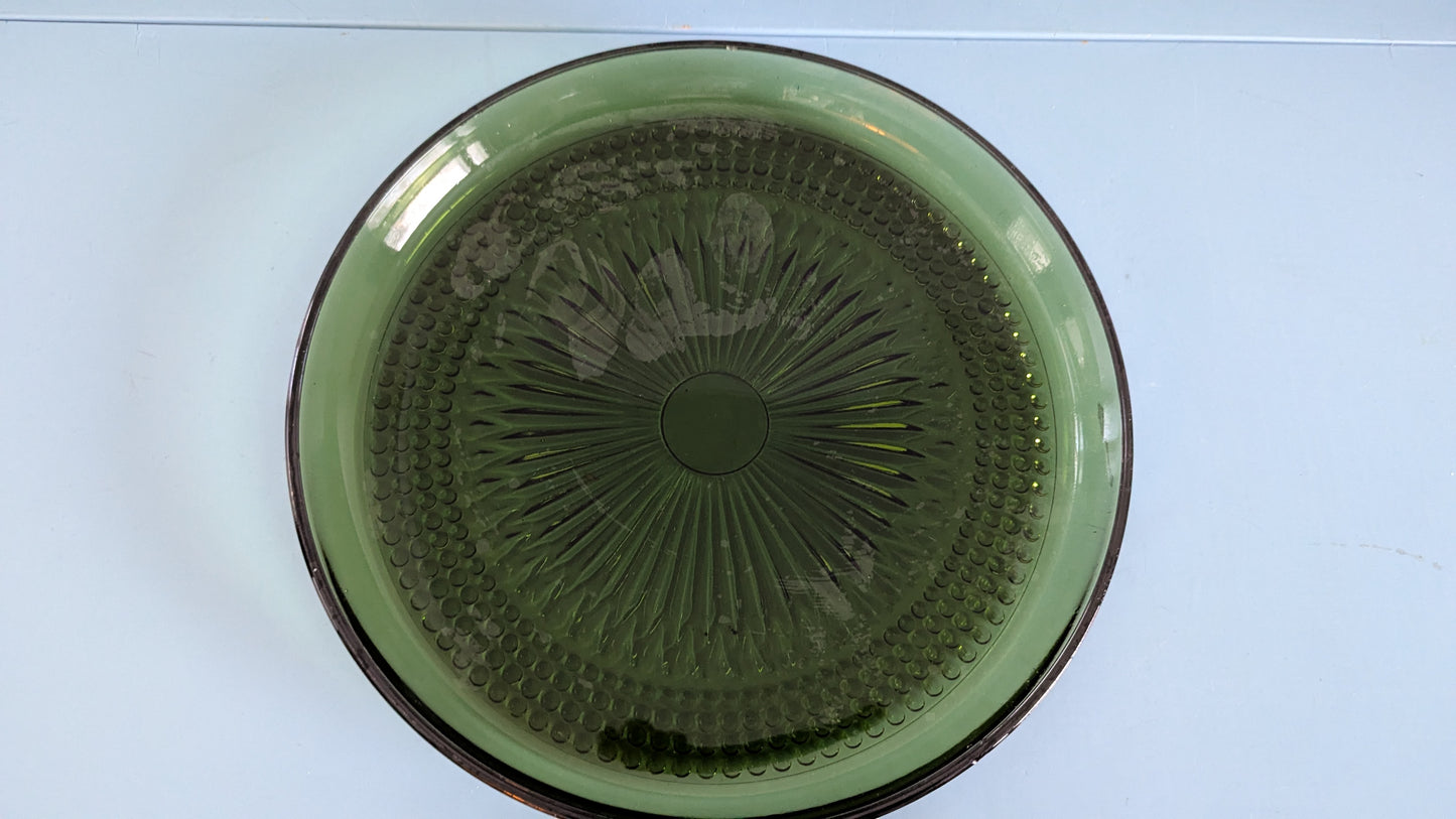 Riihimäen Lasi Barokki Tarjoilulautanen (1967-1969, Erkkitapio Siiroinen)