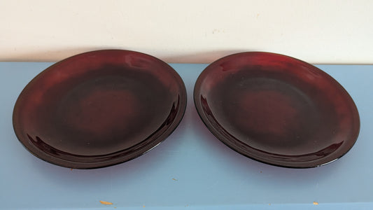 Arcoroc - Sierra Alkuruokalautanen / Salaattilautanen (Rubiininpunainen)