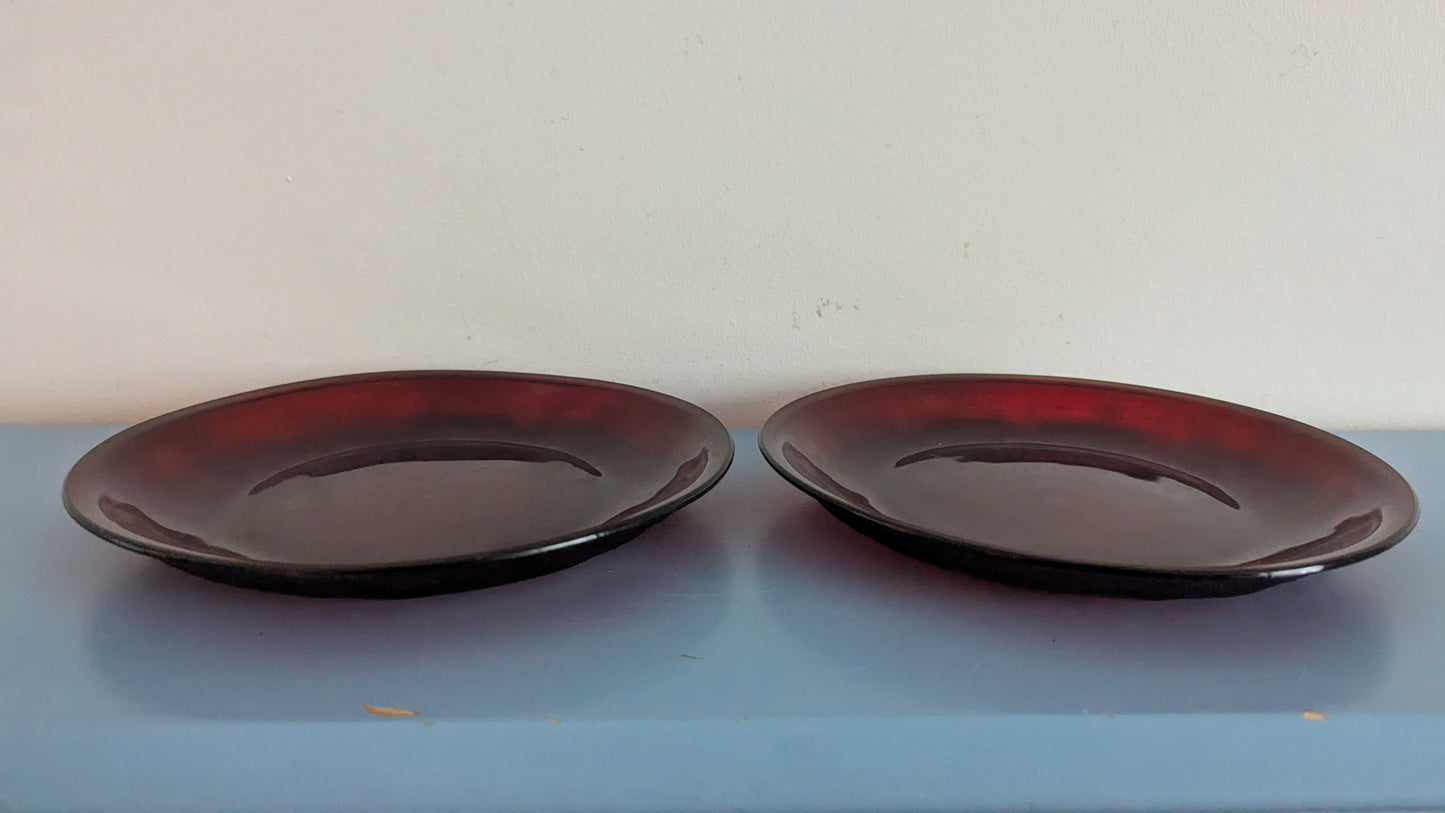 Arcoroc - Sierra Alkuruokalautanen / Salaattilautanen (Rubiininpunainen)