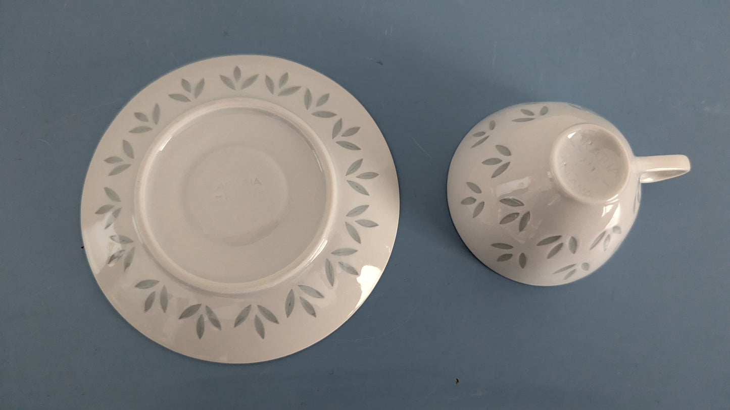 Arabia Lehti Riisiposliini Mokka-astiasto 13-Hengelle (26-osainen)