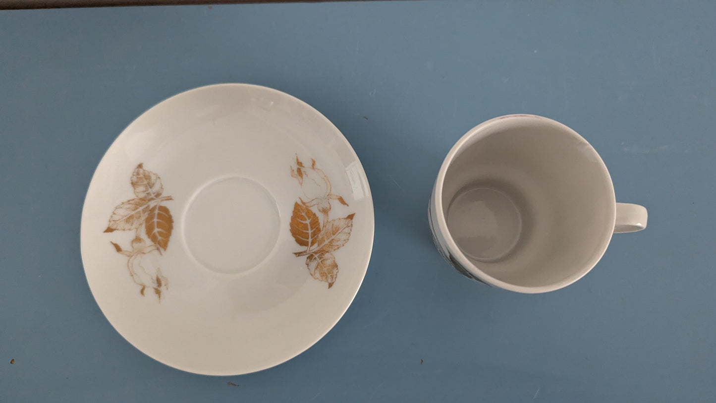 Arabia Kultaruusu Kahviastiasto Seitsemälle Hengelle (14-osaa, 1974-1975)