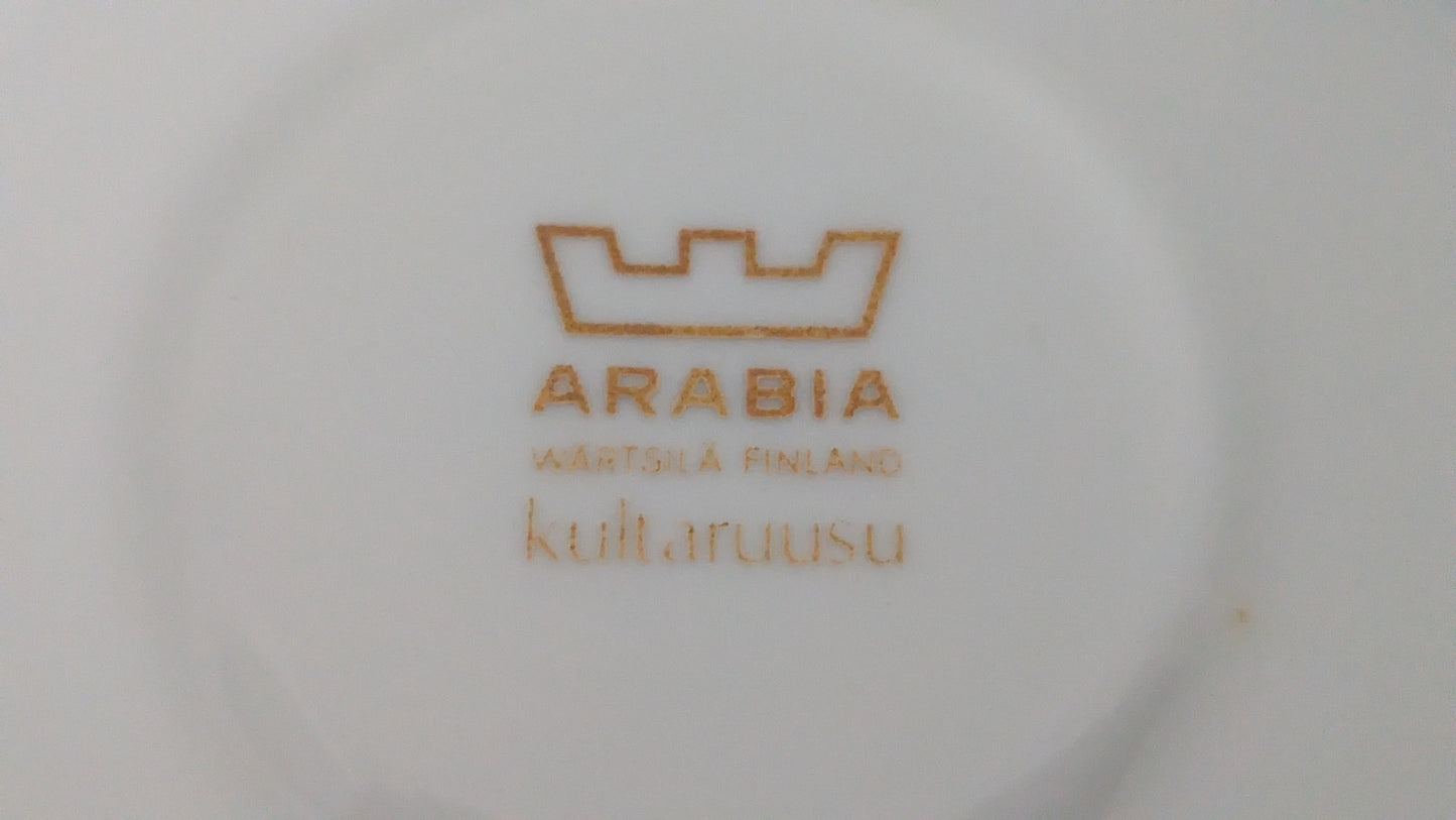 Arabia Kultaruusu Kahviastiasto Seitsemälle Hengelle (14-osaa, 1974-1975)