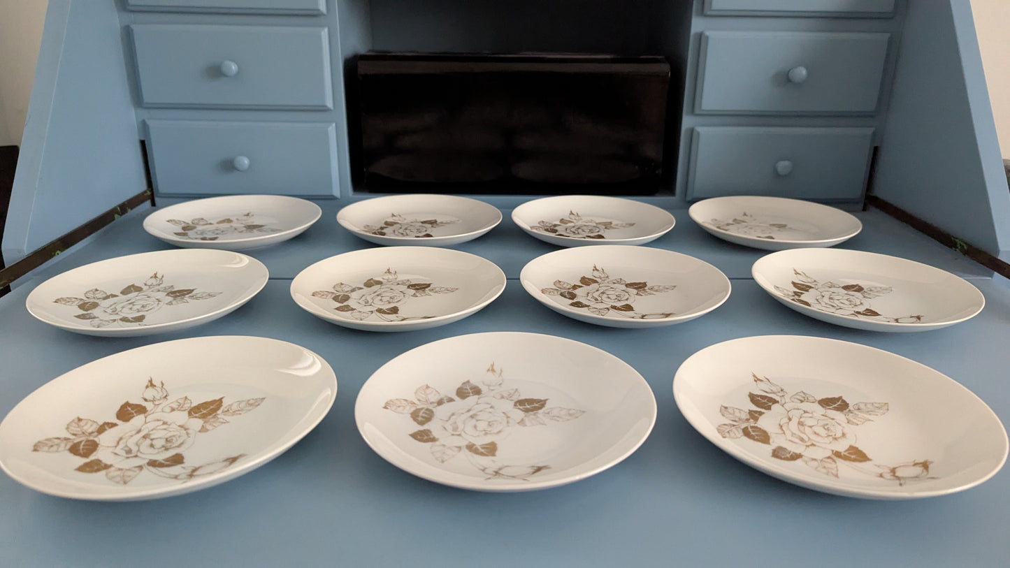 Arabia Kultaruusu Leivoslautanen / Leipälautanen (11kpl, 1974-1975)