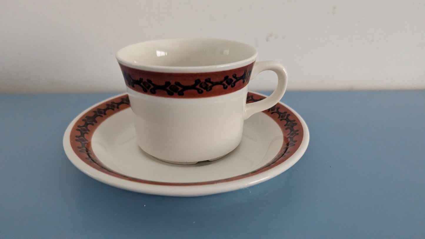 Arabia Teresa Kahviastiasto Kuudelle Hengelle (12-osaa, 1970-luvun Alku)