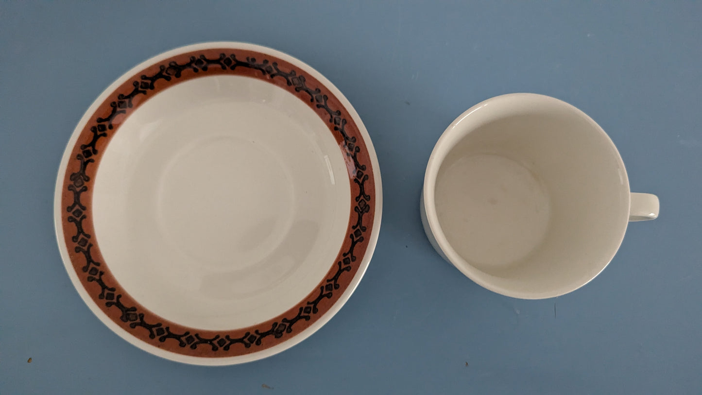 Arabia Teresa Kahviastiasto Kuudelle Hengelle (12-osaa, 1970-luvun Alku)