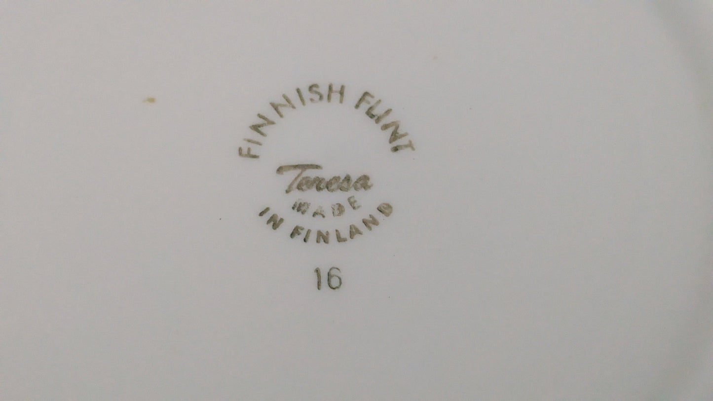 Arabia Teresa Leivoslautanen / Leipälautanen (6kpl, 1970-luvun Alku)