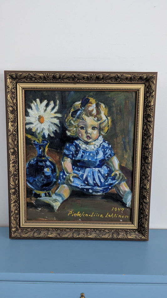 Pirkko-Liisa Lehtinen - Signeerattu Öljyvärimaalaus (1947)