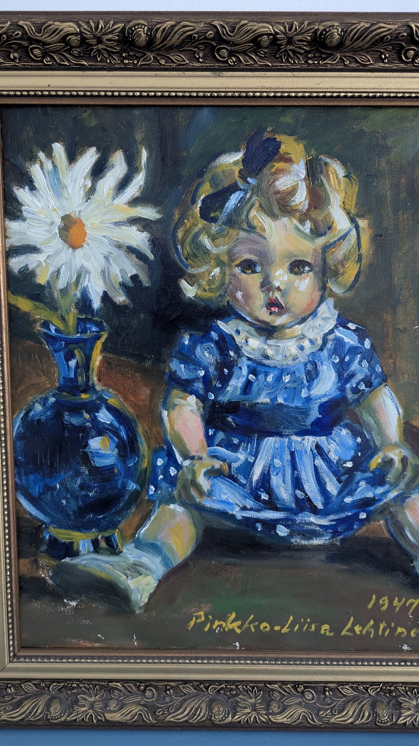 Pirkko-Liisa Lehtinen - Signeerattu Öljyvärimaalaus (1947)