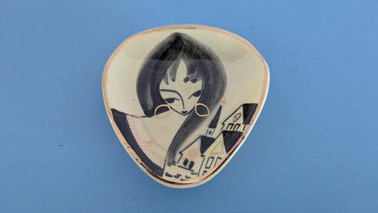 Eino Kauppala - Käsinmaalattu Seinälaatta (Signeerattu)