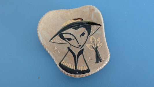 Eino Kauppala - Käsinmaalattu Seinälaatta (Signeerattu)