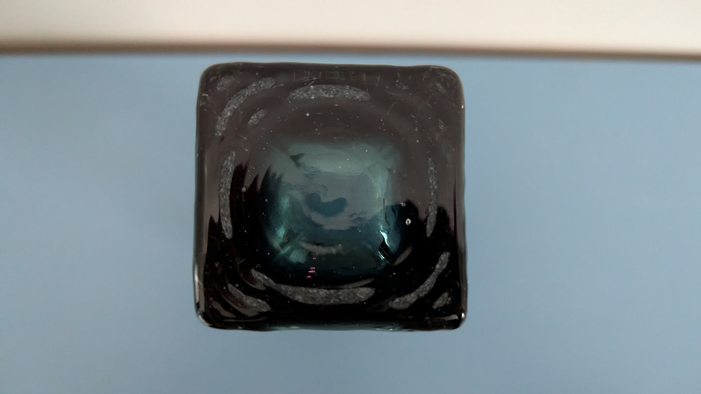 Riihimäen Lasi Maljakko (1970, Hopeapannalla)