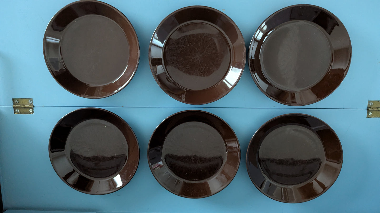 Iittala / Arabia - Leivoslautanen / Leipälautanen (6kpl, Kaj Franck)