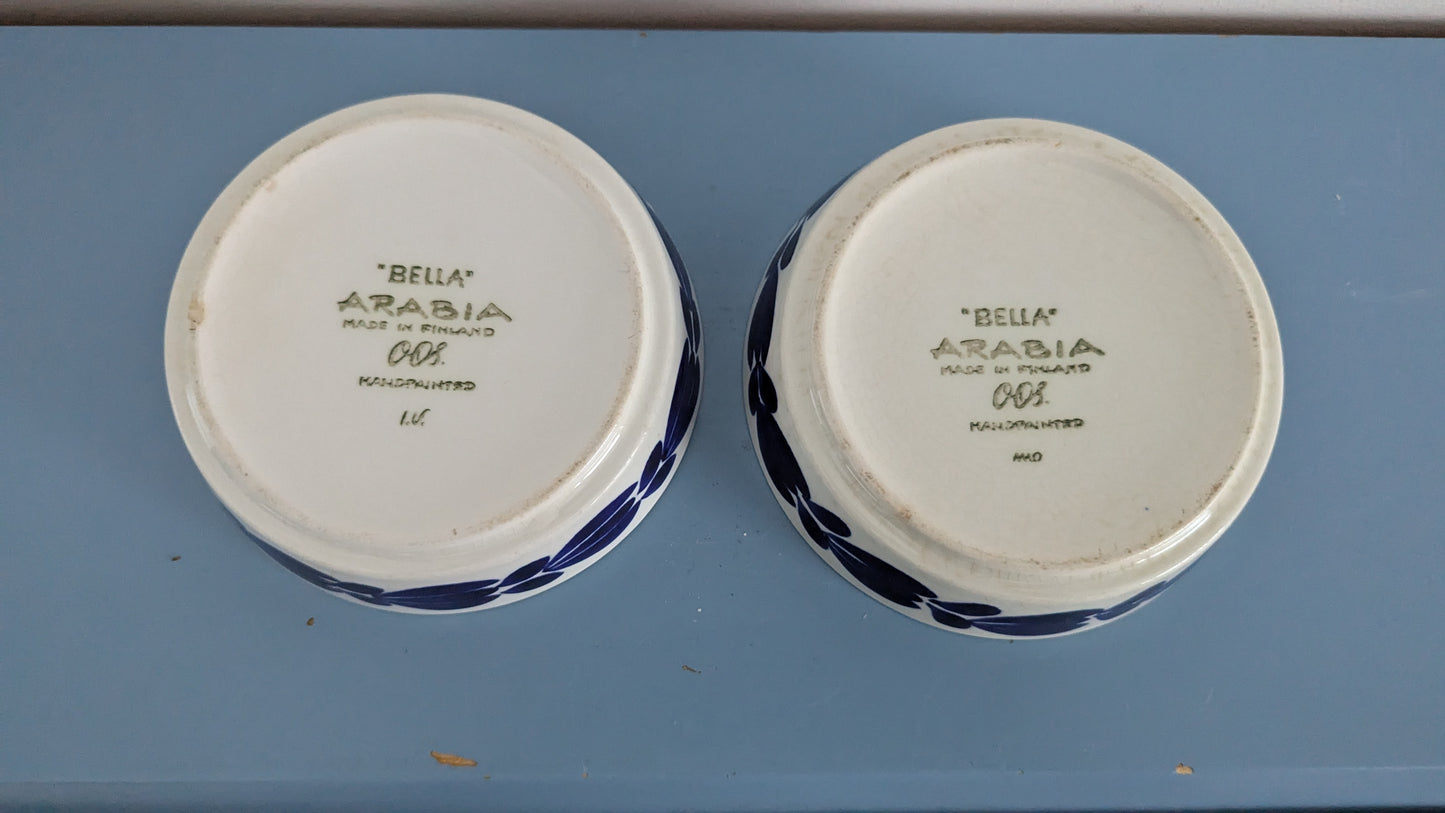 Arabia Bella Kulho / Aluslautanen (2kpl, Signeerattu, Olga Osol)