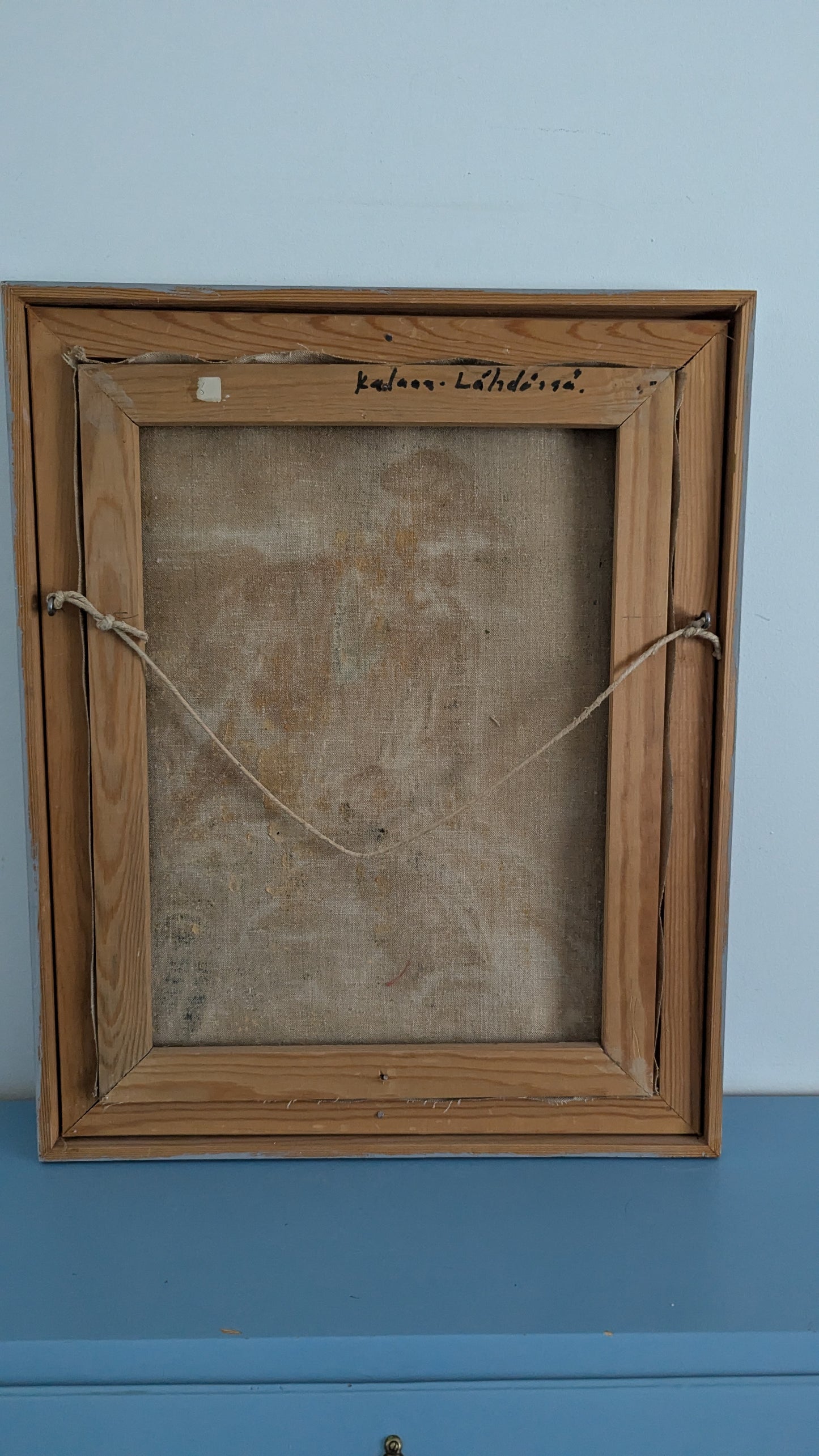 T. Aulanko - Kalaan Lähdössä (Signeerattu Öljyvärimaalaus 1960)