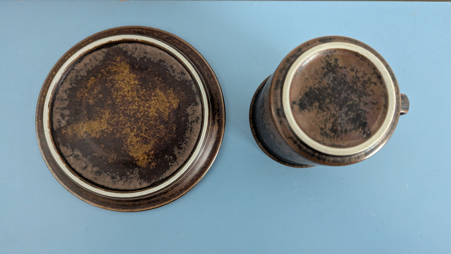 Arabia Ruska Kahviastiasto Kolmelle Hengelle (6-osaa, 1960-1999, Ulla Procope)