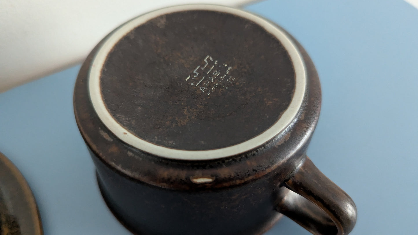 Arabia Ruska Teeastiasto Kolmelle Hengelle (6-osainen, 1960-1999, Ulla Procope)