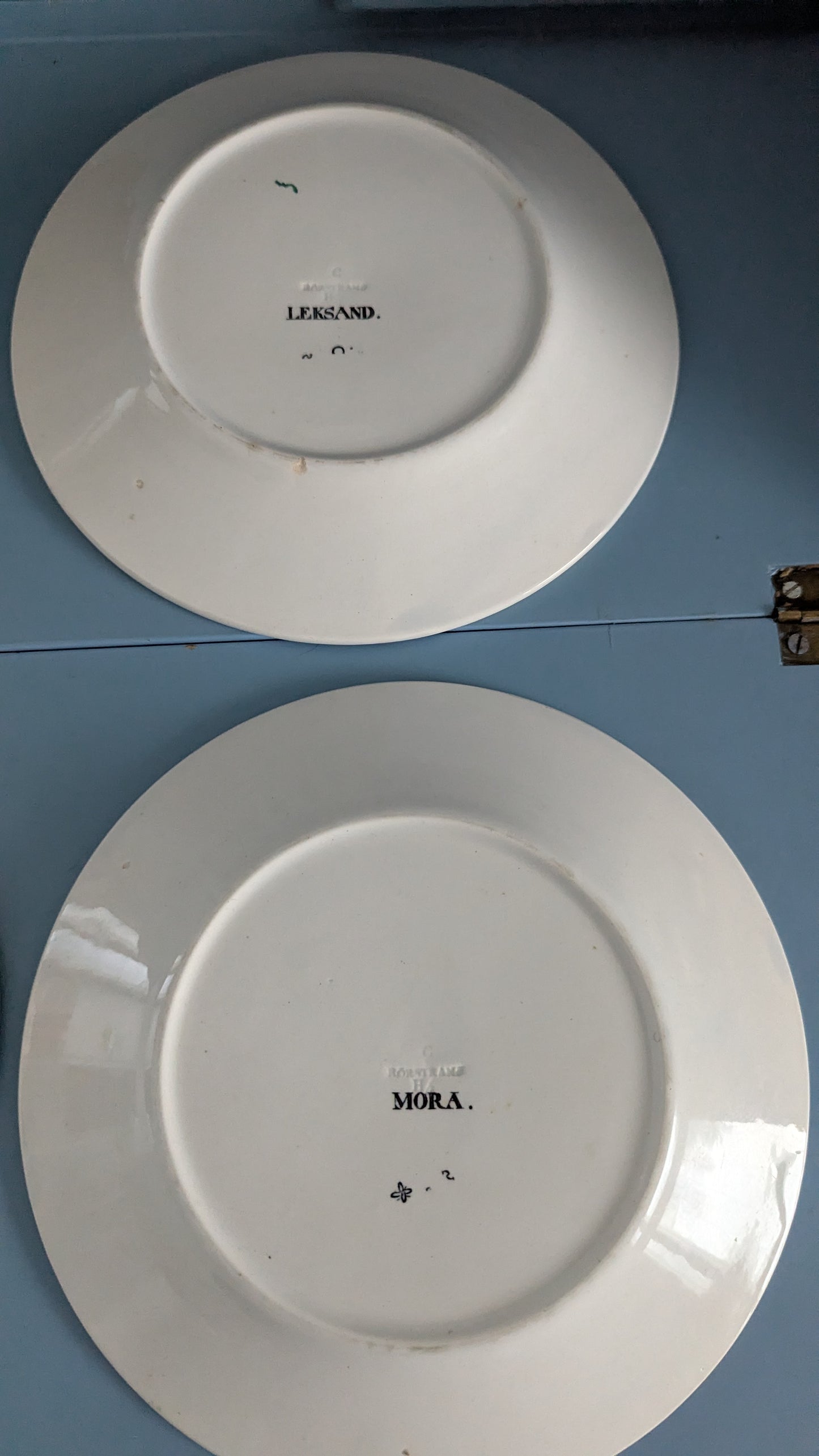 Rörstrand - Vuosi Ruotsissa Ruokalautanen (6kpl, 1866-1884, C.G Forssell)