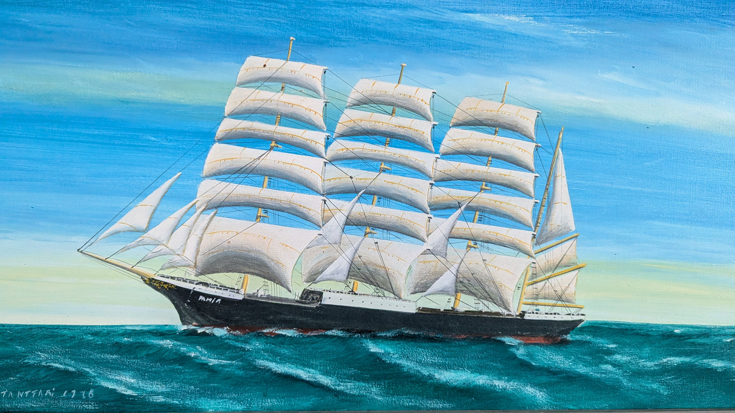 V. Tanttari - Pamir (Signeerattu Öljyvärimaalaus 1978)