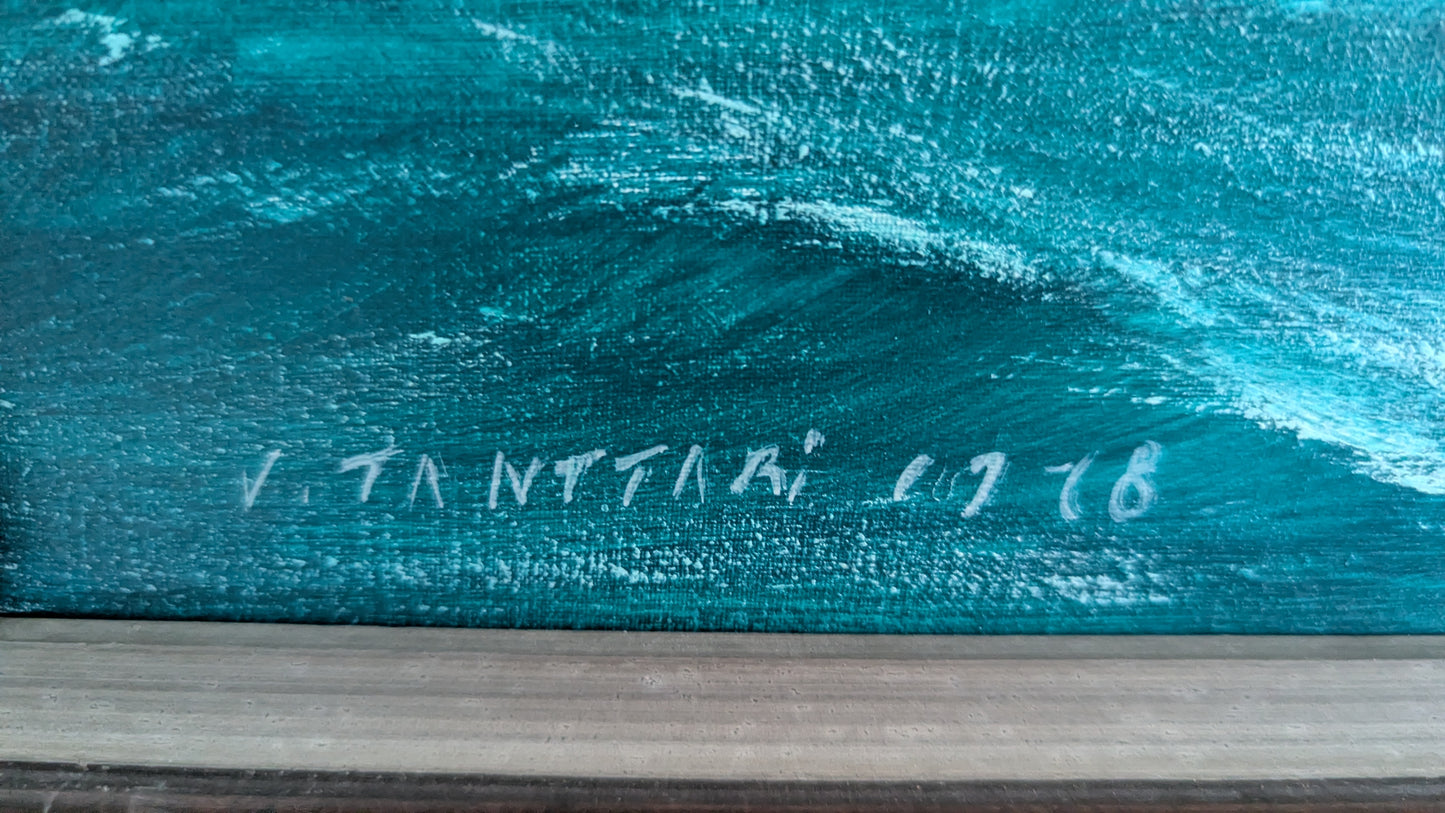 V. Tanttari - Pamir (Signeerattu Öljyvärimaalaus 1978)