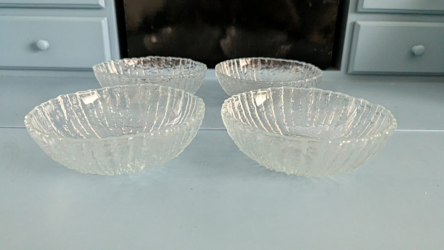 Riihimäen Lasi Kehrä Annoskulho (4kpl, 1975-1980, Nanny Still)