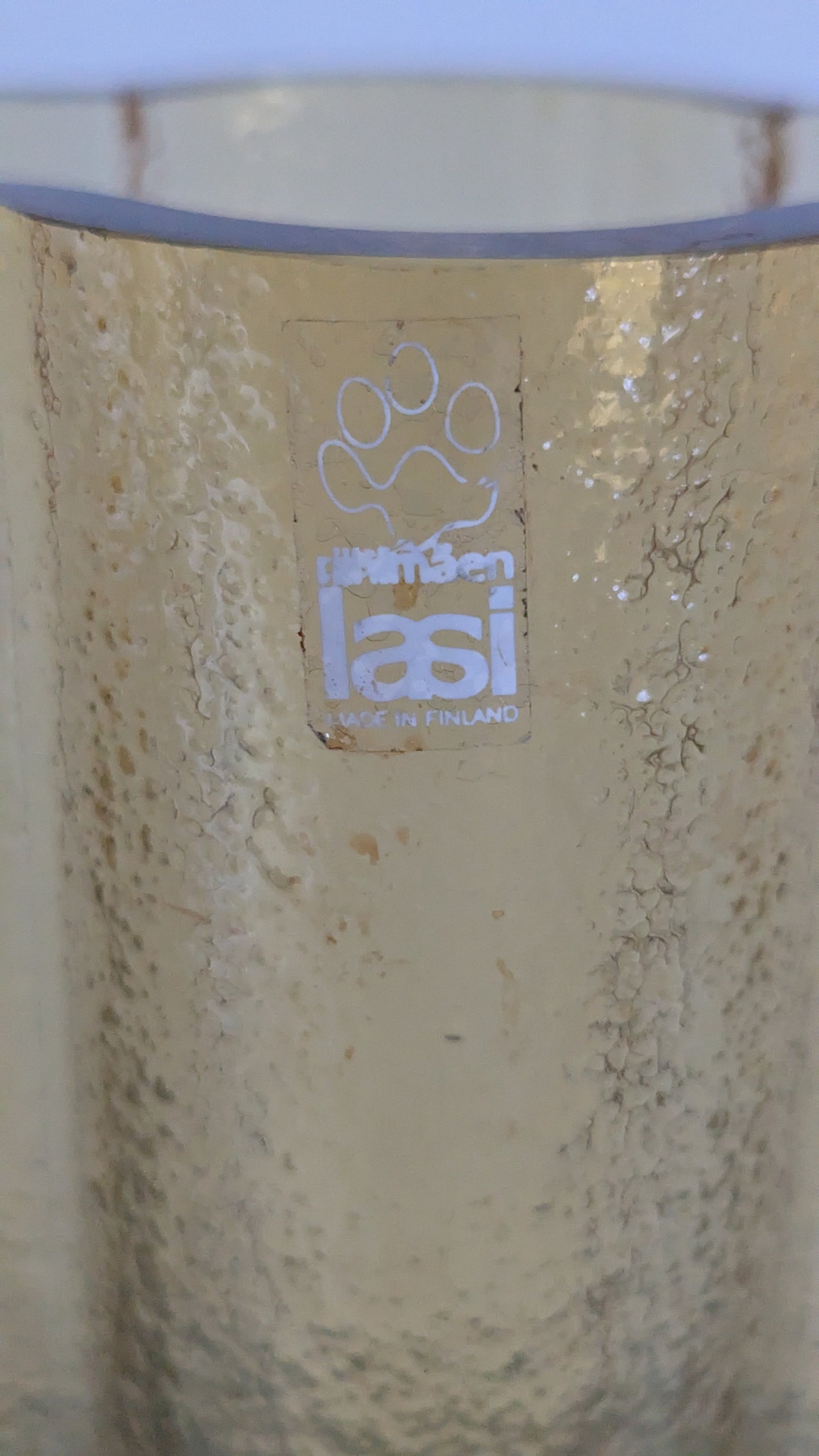 Riihimäen Lasi Railo Maljakko (1974-1975, Nanny Still)