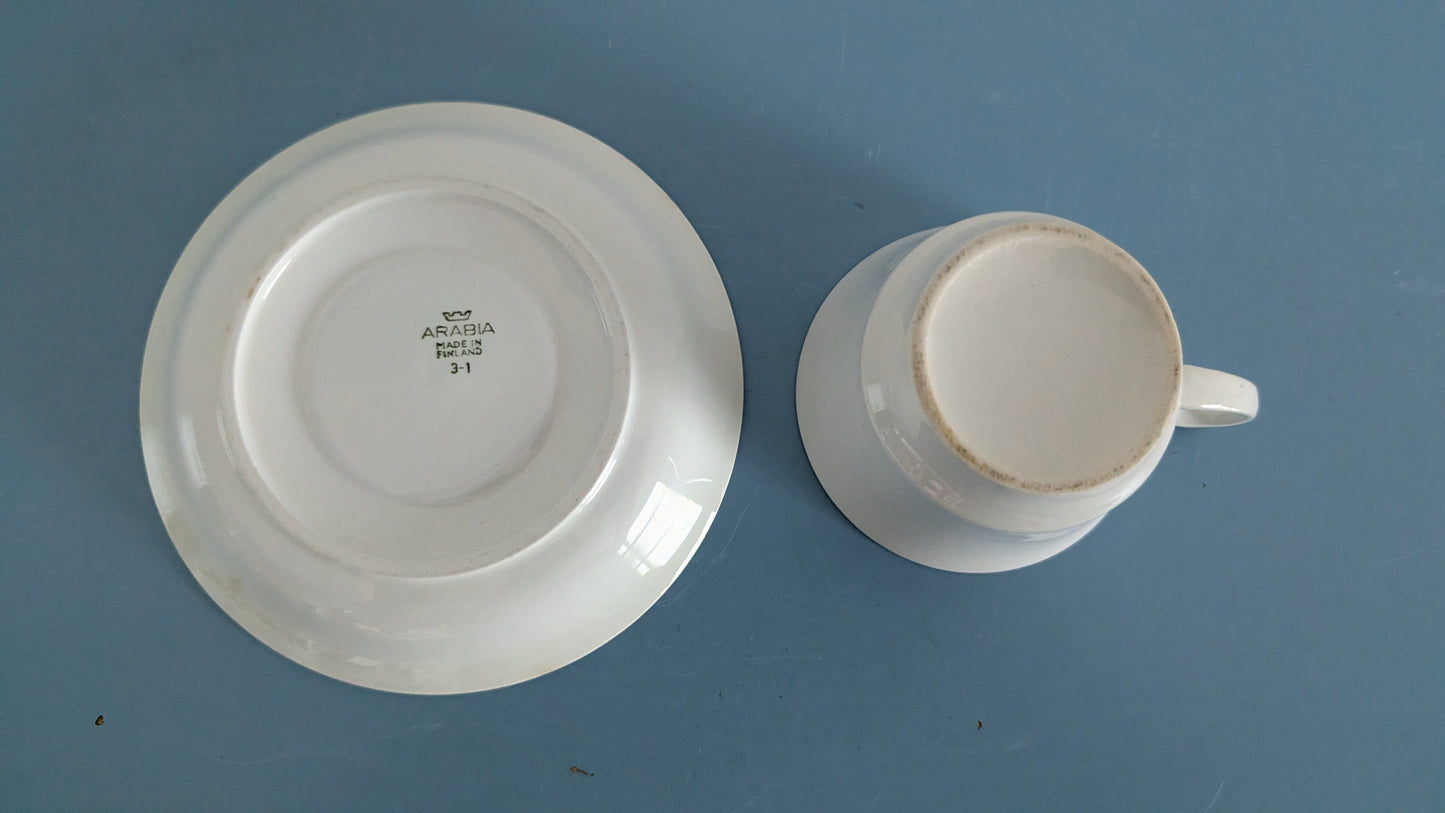 Arabia Kirsti Kahviastiasto 13-hengelle (26-osainen, 1960-luku)