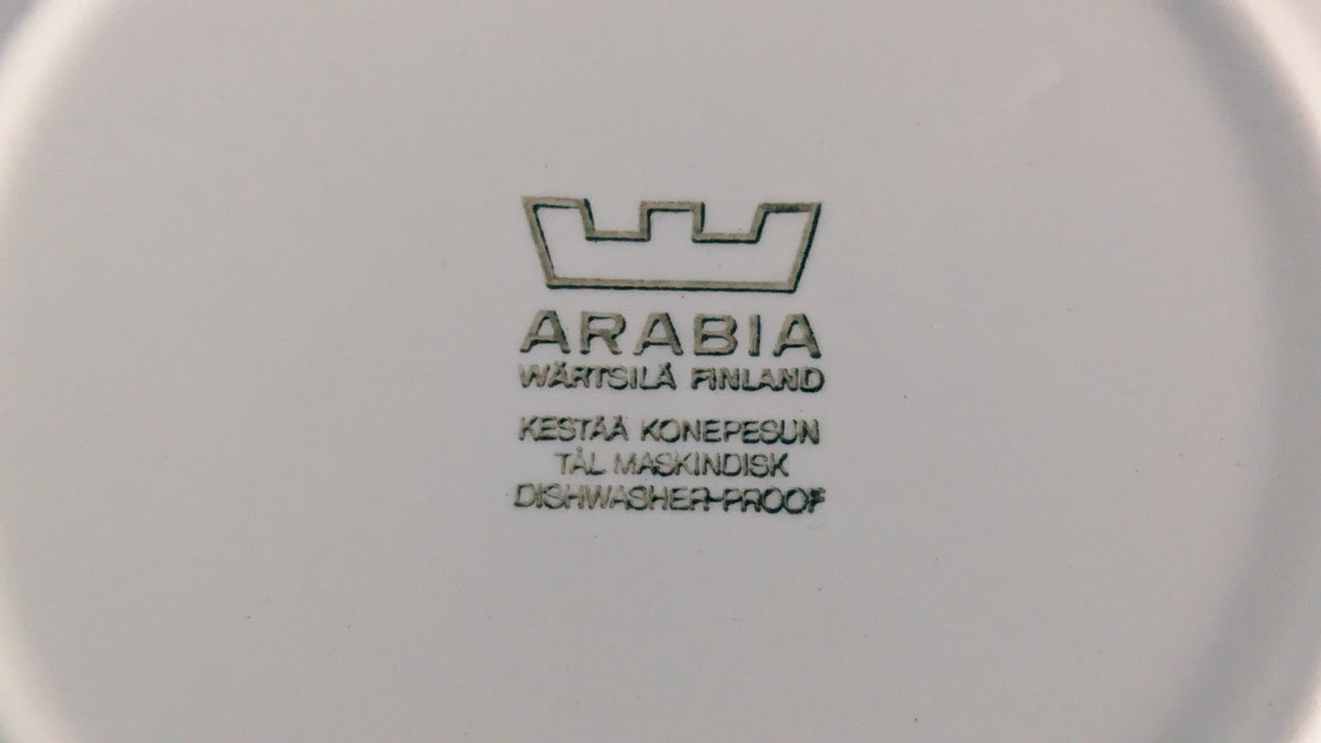 Arabia Sinikukka Leivoslautanen / Leipälautanen (5kpl, 1968-1974, Esteri Tomula)