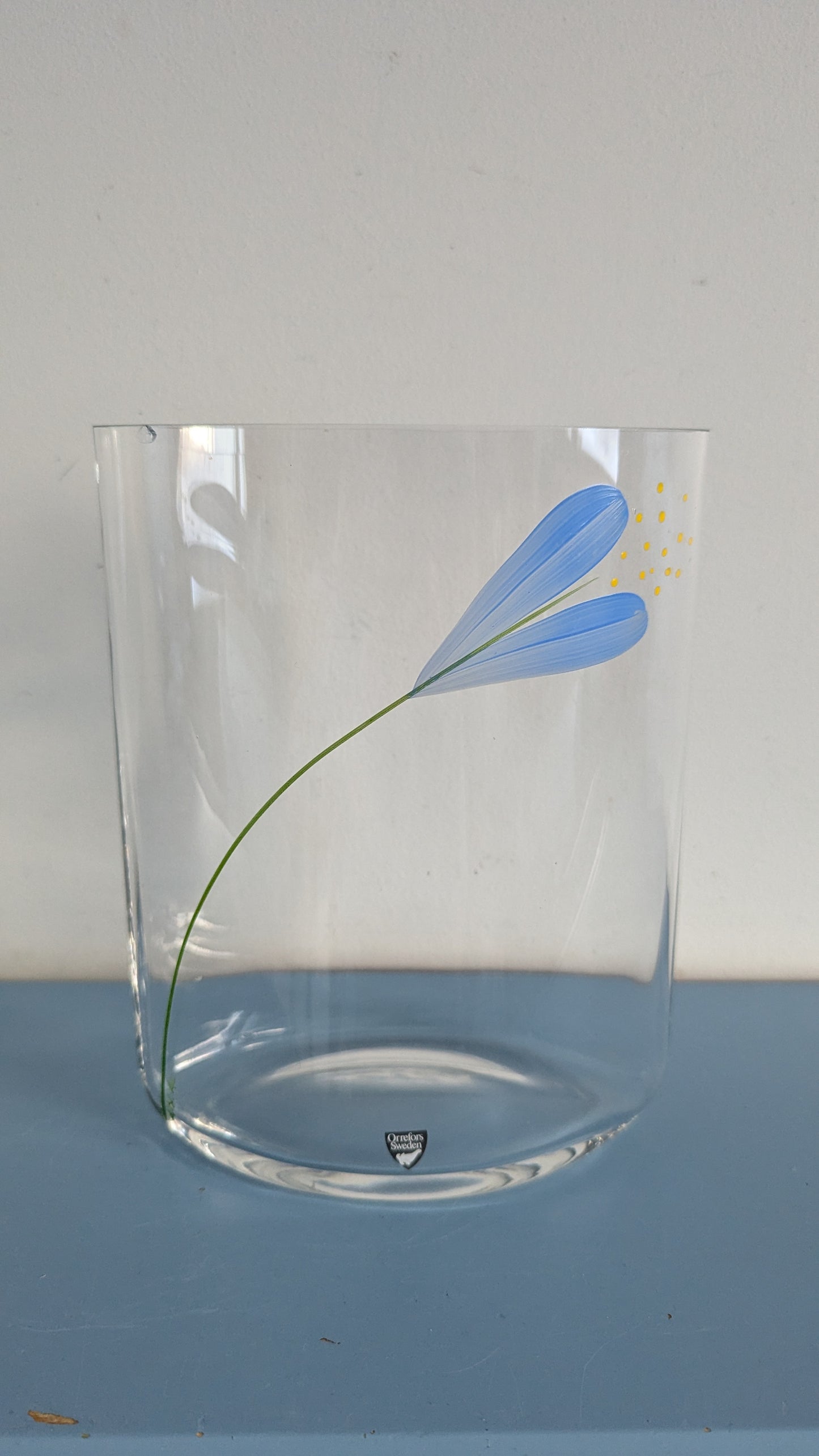 Orrefors - Crocus Maljakko (Signeerattu, Anne Nilsson / Arne Lindblom)