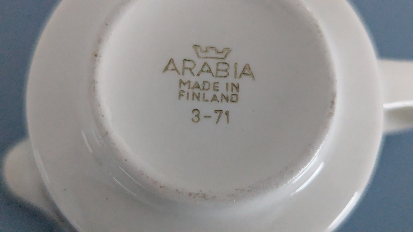 Arabia Pulmu Sokerikko ja Kermakko (1969-1973, Raija Uosikkinen)