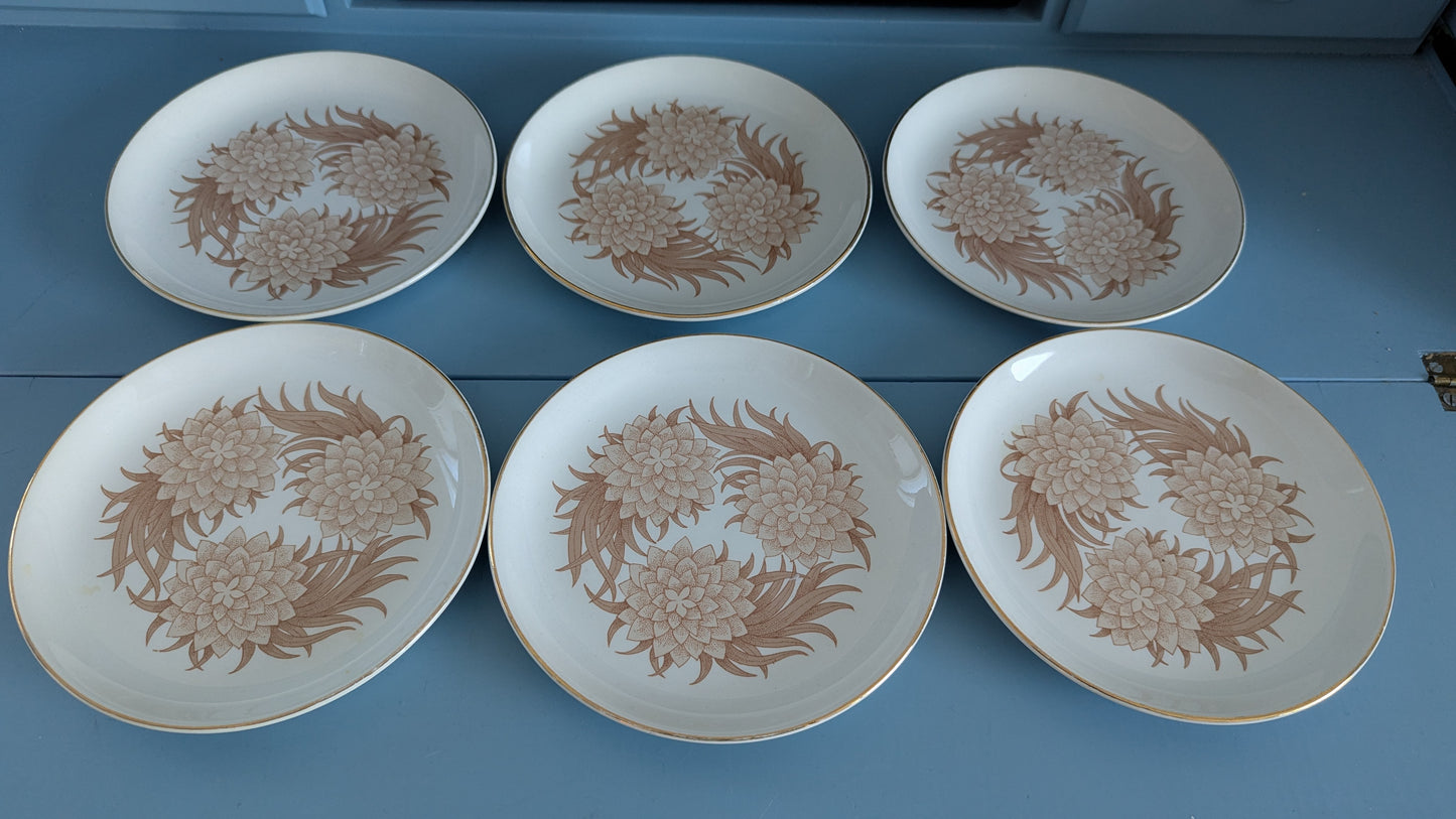 Arabia Pulmu Leipälautanen / Leivoslautanen (6kpl, 1969-1973, Raija Uosikkinen)