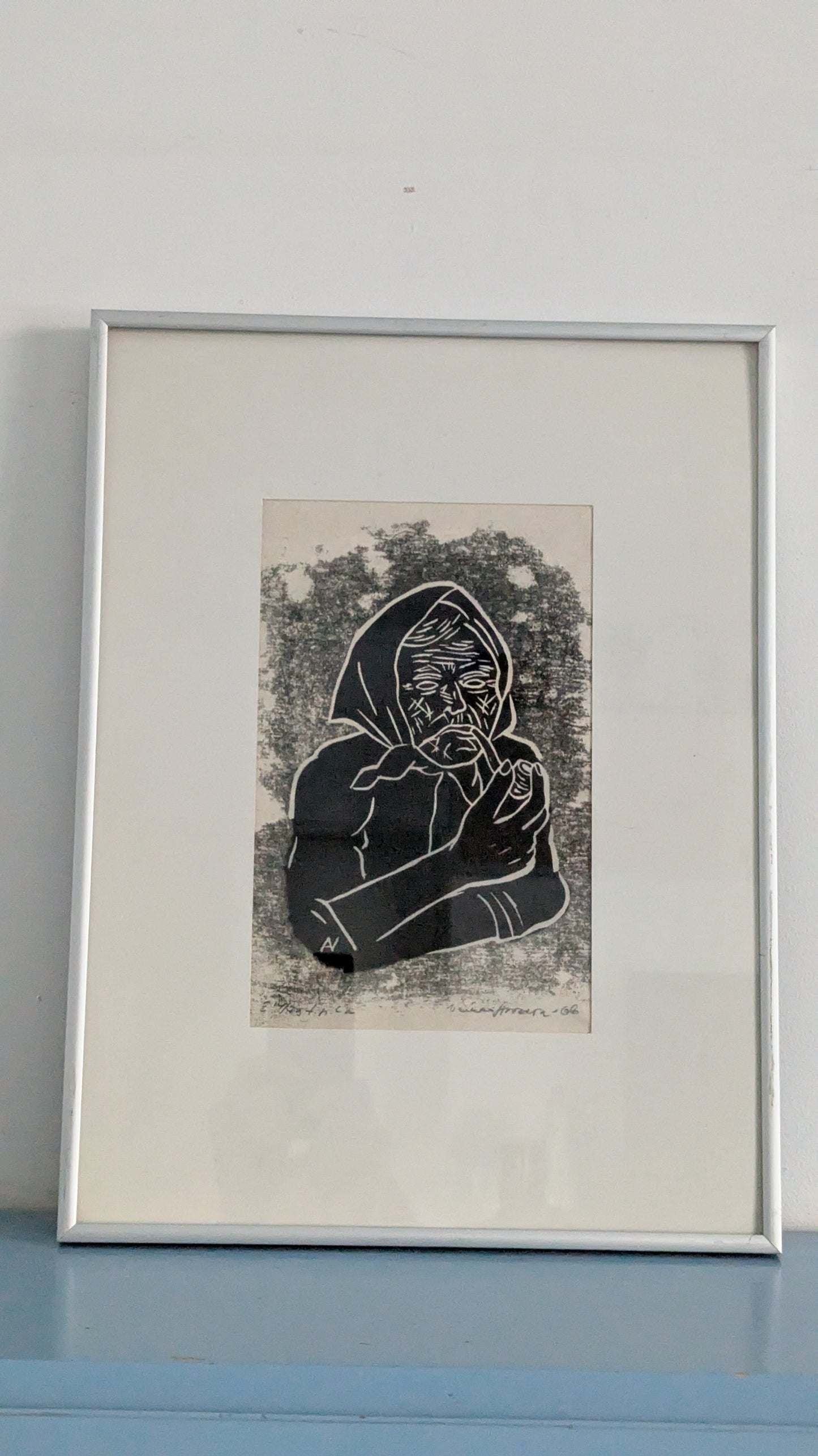 Veikko Arosara - Savut (Signeerattu Puupiirros 1966)