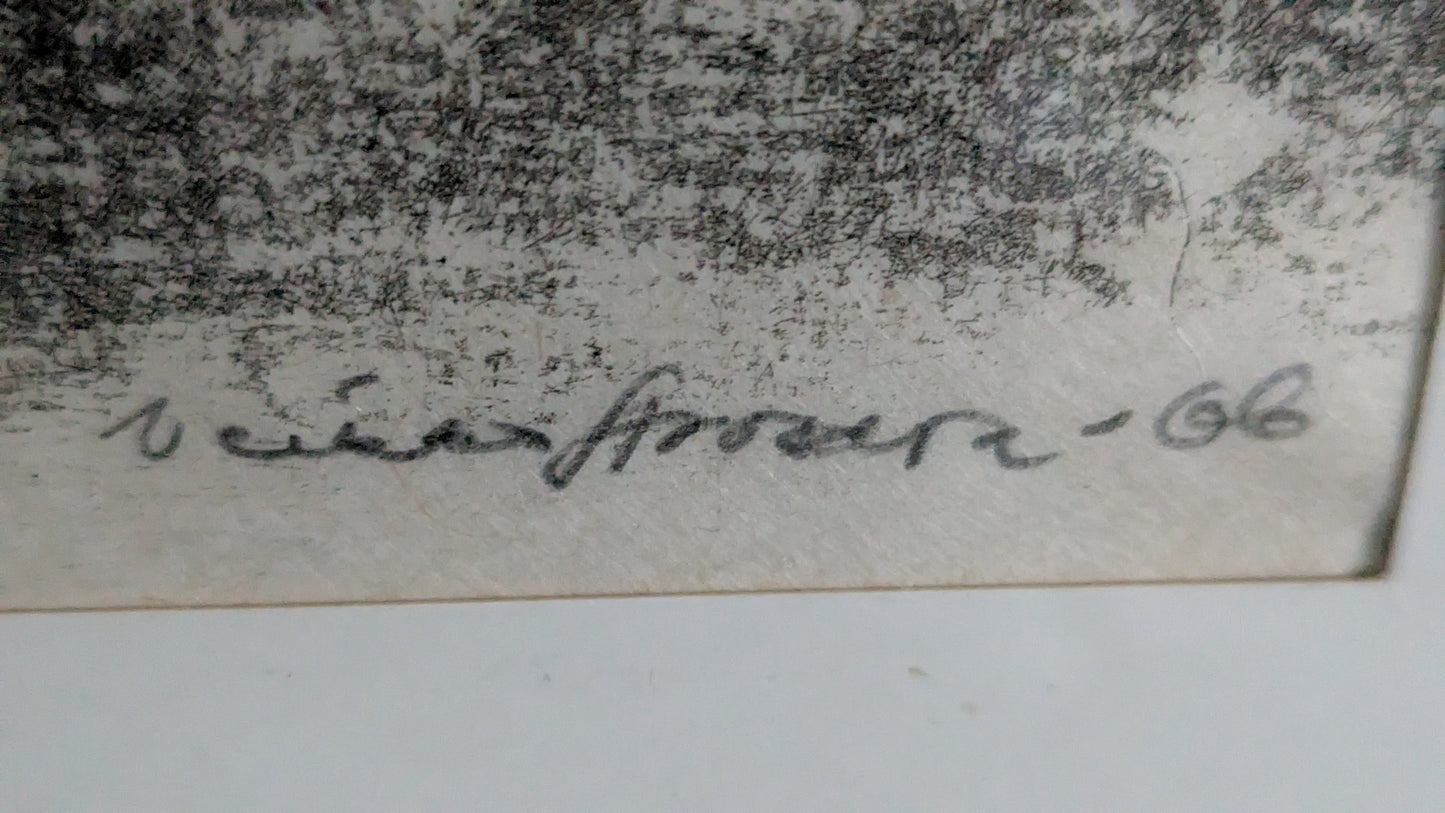 Veikko Arosara - Savut (Signeerattu Puupiirros 1966)