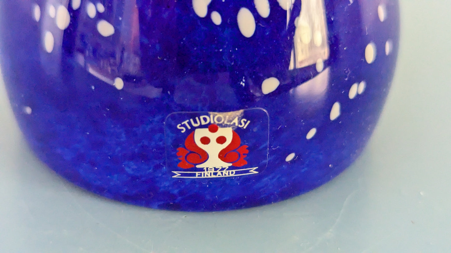 Studiolasi - Maljakko / Koiranluumaljakko (Korkeus: 24cm, Tarra Paikalla)