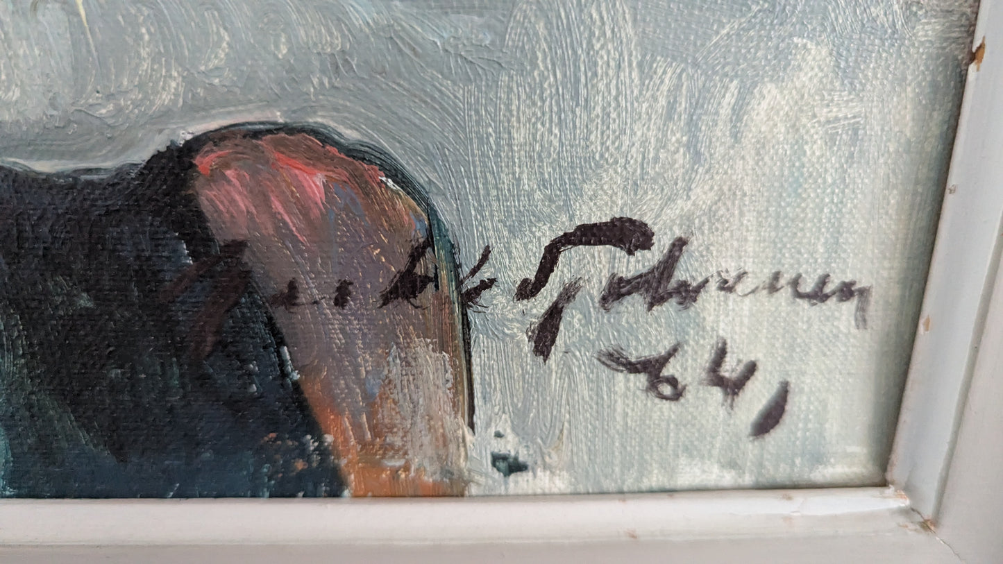 Jaakko Tolvanen - Signeerattu Öljyvärimaalaus (1964)