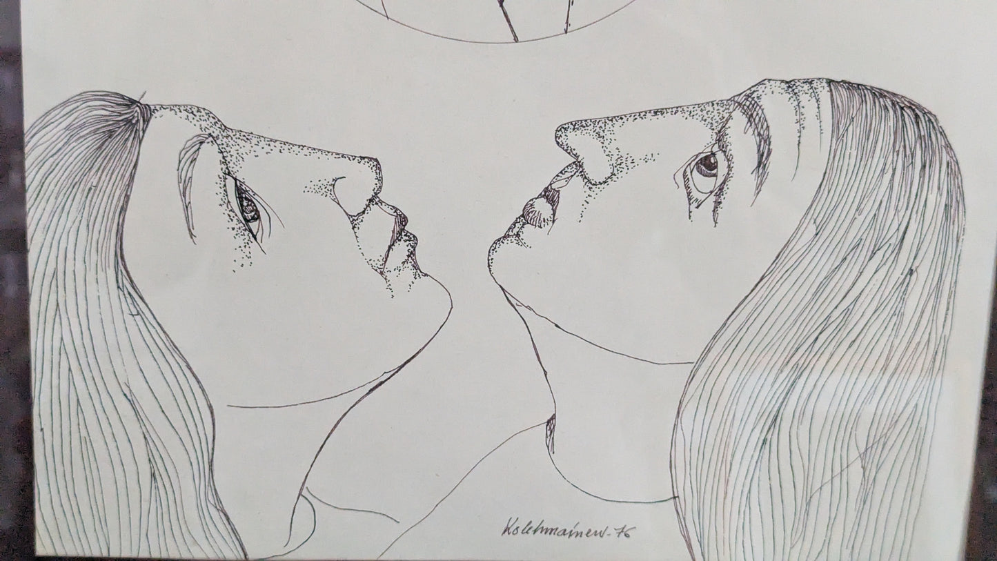 Pertti Kolehmainen - Kadehtivat (Signeerattu Tussityö 1976)