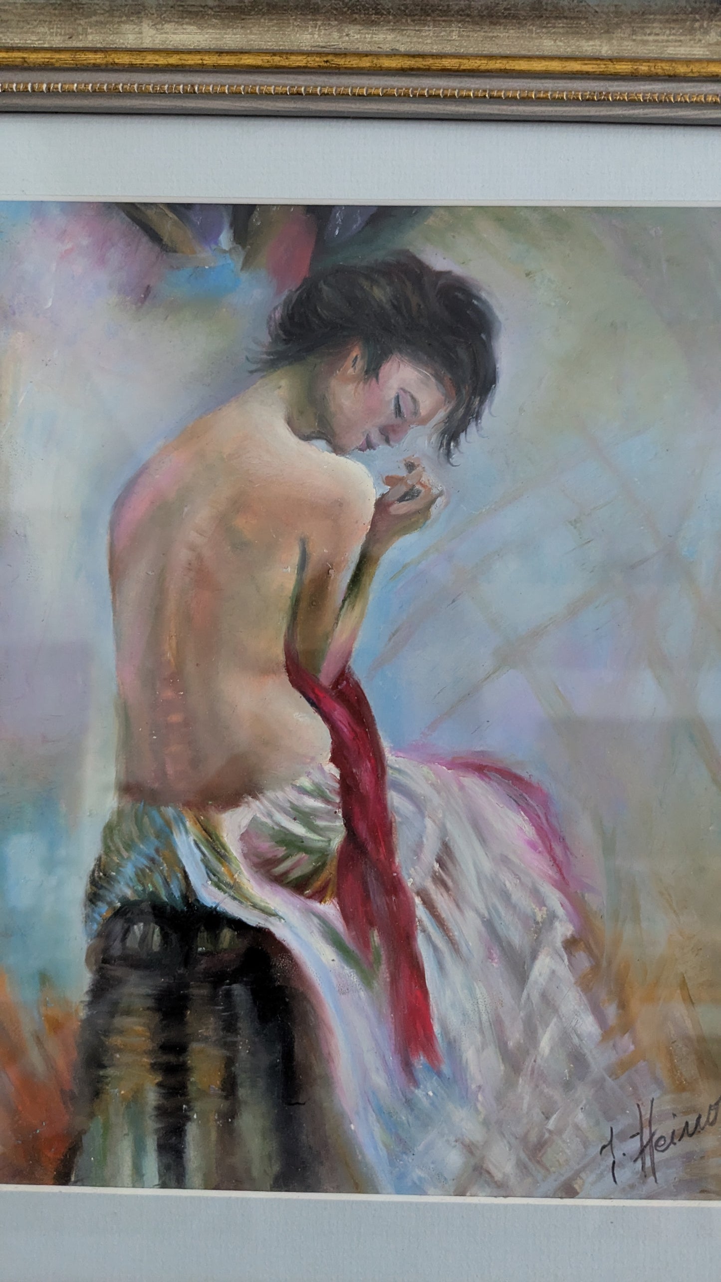 Jukka Heino - Signeerattu Pastellimaalaus