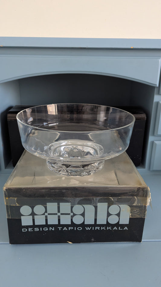 Iittala Jäänsärkijä Kulho / Malja (1968-1974, Alk. Pakkauksessa, Tapio Wirkkala)